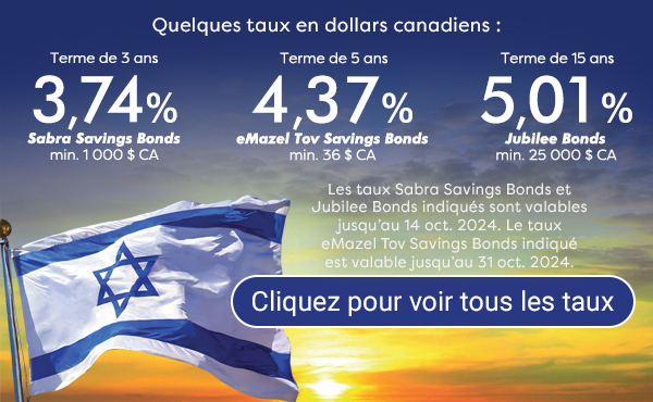 Israeli Bond Rates Investissez en Israël. Investissez dans les Israel Bonds