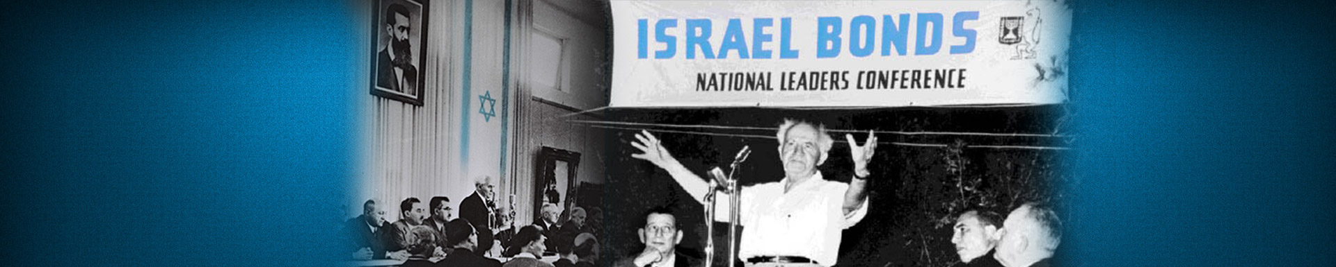 About Israel Bonds David Ben-Gurion at Israel Bonds National Leaders Conference