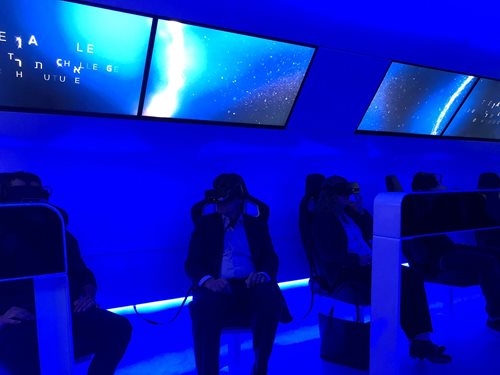 An immersive virtual reality experience offers an exciting preview of the not-too-distant future