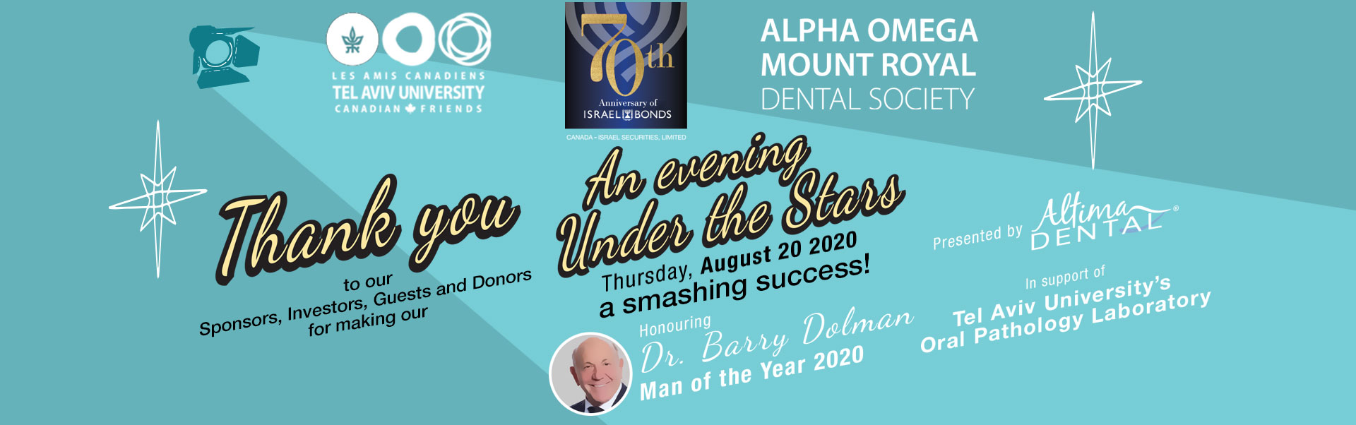 An evening Under the Stars Honouring Dr. Barry Dolman