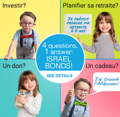 4 questions. 1 réponse: Israel Bonds! Investir? Planifier sa retraite? Donner? Offrir?