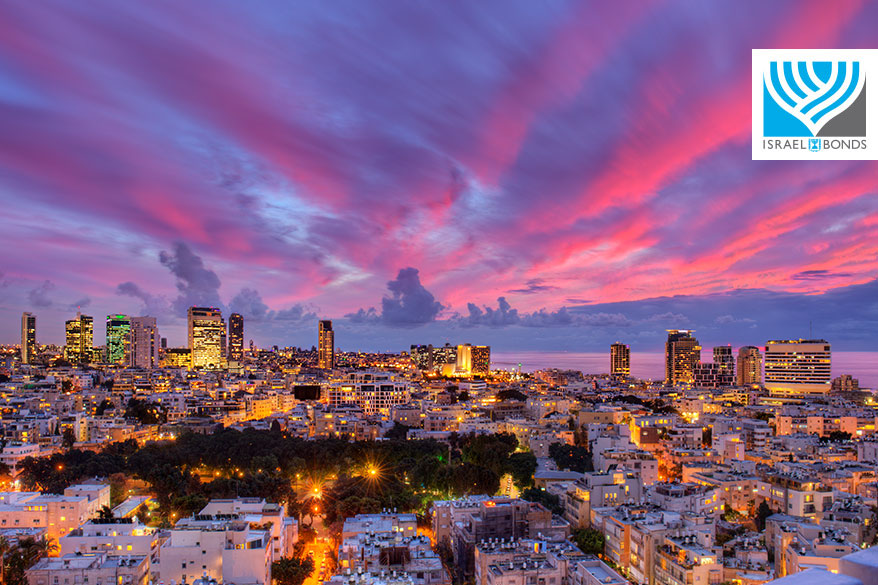 Tel Aviv au coucher du soleil